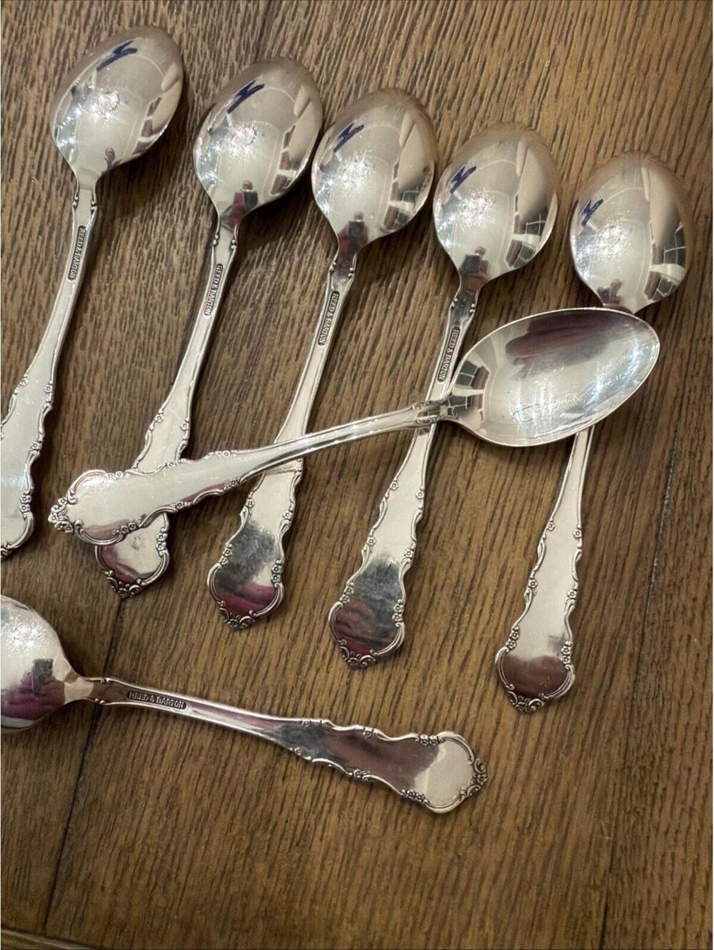 Reed & Barton Dresden Rose Silverplate Flatware 39 Pc Set Service 8